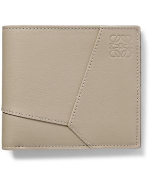 Loewe Puzzle Logo-Embossed Leather Billfold Wallet - Natural