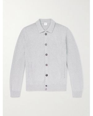 Eleventy Cotton And Silk-blend Cardigan - White