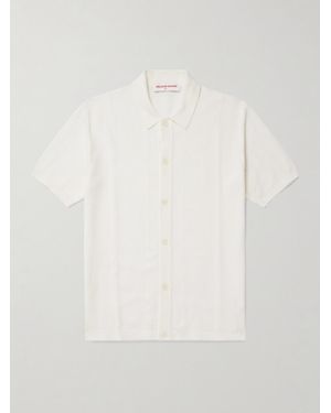 Orlebar Brown Tiernan Ribbed Cotton Shirt - White