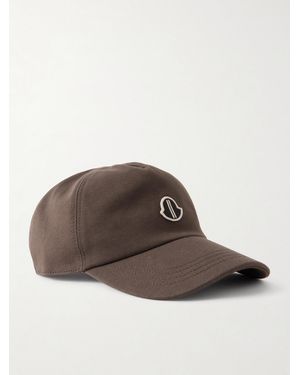 Rick Owens Moncler Logo-appliquéd Cotton-jersey Baseball Cap - Brown