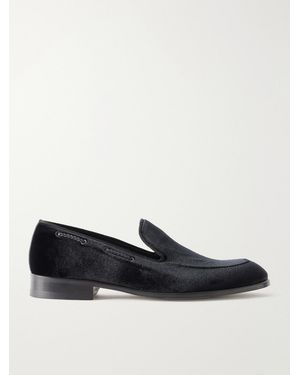 MR P. Velvet Loafers - Schwarz