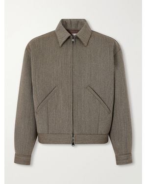 Valstar Stan Wool-Covert Bomber Jacket - Grey