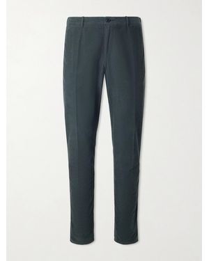 Slowear Straight-leg Cotton-corduroy Trousers - Blue