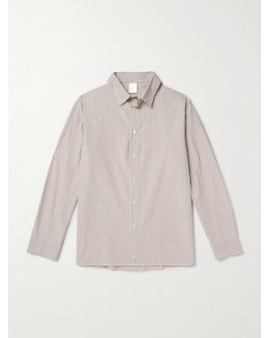 SSAM Striped Cotton Shirt - Neutro
