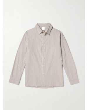 SSAM Striped Cotton Shirt - Natural