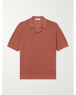 MR P. Textured-Cotton Polo Shirt