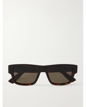 Dior Oblique S3i Rectangular-frame Acetate Sunglasses - Black