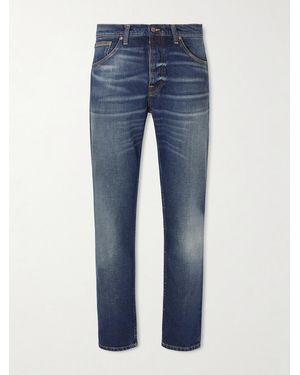 Nudie Jeans Solid Ollie Slim-Fit Straight-Leg Jeans - Blue