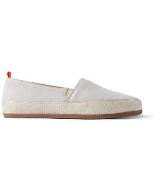 Mulo Linen Espadrilles - White