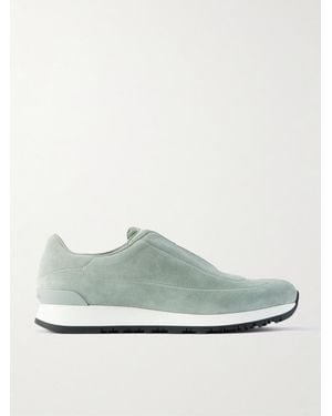 John Lobb Lift Suede Slip-On Trainers - Green