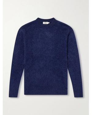 Altea Brushed Cashmere Jumper - Blue