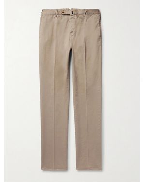 Slowear Four Season Relaxed-Fit Cotton-Blend Chinos - Natural