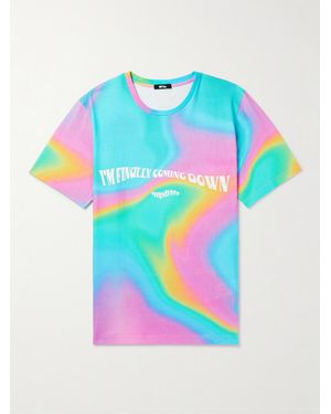 Msftsrep Printed Cotton-Jersey T-Shirt - Blue