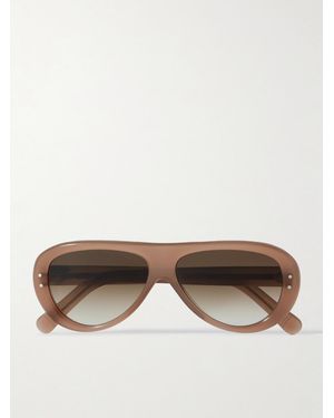 MR P. Cubitts Ischia Aviator-Style Acetate Sunglasses - Brown