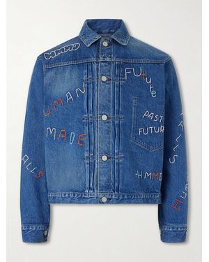 Human Made Embroidered Denim Jacket - Blue