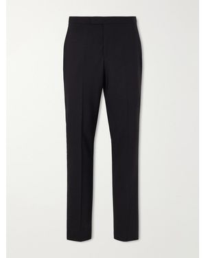 Favourbrook Straight-Leg Wool-Blend Tuxedo Trousers - Blu