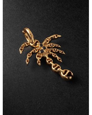 Hoorsenbuhs Palm Tree Anhänger aus 18 Karat Gold mit Diamanten - Schwarz