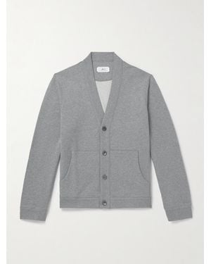 MR P. Cotton-Jersey Cardigan - Grey