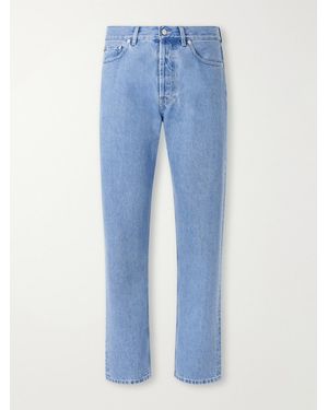 Thom Sweeney Easy Fit Straight-Leg Jeans - Blue