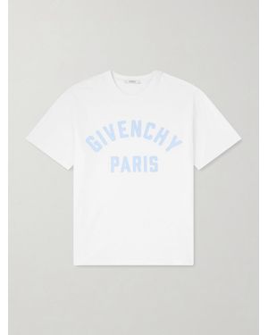 Givenchy Logo-Embroidered Cotton-Jersey T-Shirt - White