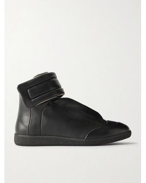 Maison Margiela Future Leather Sneakers - Black