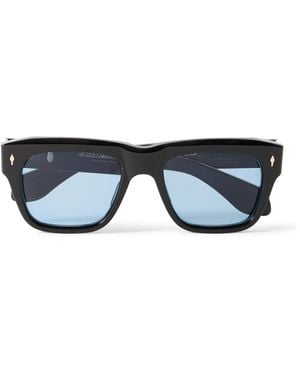 Jacques Marie Mage Johnny Cash Cash Square-Frame Acetate Sunglasses - Black