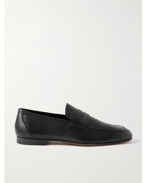 Tod's Leather Penny Loafers - Black