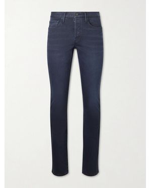Tom Ford Slim-fit Straight-leg Cotton-blend Corduroy Trousers - Blue