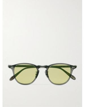 Garrett Leight Hampton J Sun Round-Frame Acetate Sunglasses - Green
