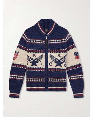 RRL Shawl-Collar Cotton - Blau