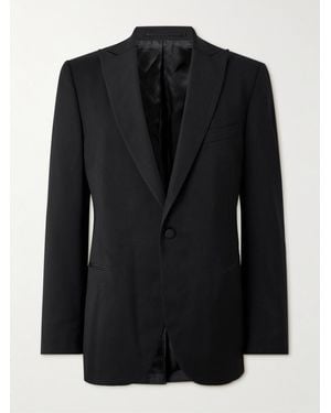MR P. Smokingjacke aus Wolle - Schwarz