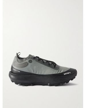 Satisfy Therocker Rubber-Trimmed Rippy 66 Trail Running Trainers - Grey