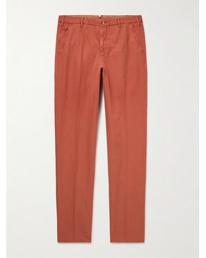 Slowear Venezia 1951 Slim-Fit Straight-Leg Chinolino Trousers - Red