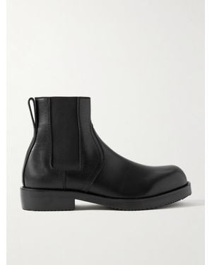 Dries Van Noten Leather Chelsea Boots - Black