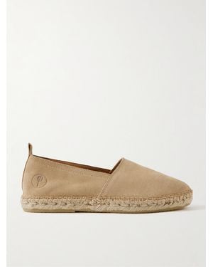 Frescobol Carioca Helio Suede Espadrilles - Natural