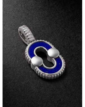 Viltier Magnetic 18-Karat, Lapis Lazuli And Pendant - Black