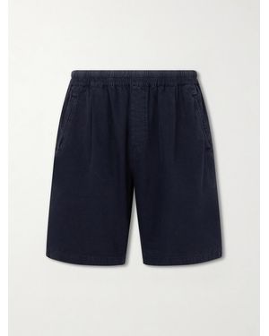 Folk Assembly Linen And Cotton-Blend Shorts - Blue