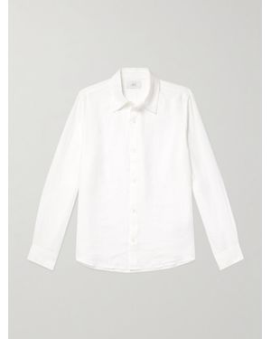 MR P. Garment-Dyed Linen Shirt - White