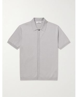 MR P. Organic Cotton And Silk-Blend Shirt - Grey