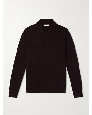 MR P. Cliff Cashmere Polo Shirt - Blue