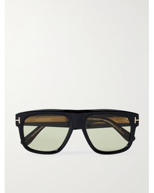 Tom Ford Icon Square-Frame Acetate Sunglasses - Black