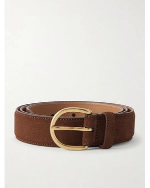 Morjas 3Cm Suede Belt - Brown