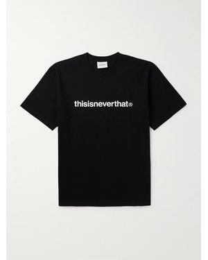 thisisneverthat Logo-print Cotton-jersey T-shirt - Black