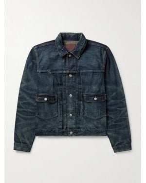 RRL Type 2 Denim Trucker Jacket in Blue for Men | Lyst UK