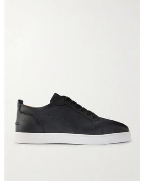 Christian Louboutin Rantulow Full-grain Leather Trainers - Black
