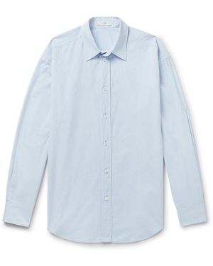 The Row Granada Cotton-Poplin Shirt - Blue