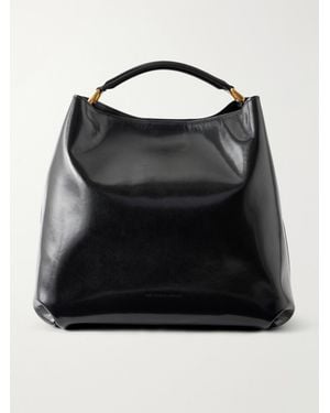 Dries Van Noten Leather Tote Bag - Black