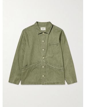 Folk Meyer Cotton Overshirt - Green