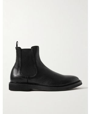 Officine Creative Hopkins Flexi 204 Glossed Deerskin Chelsea Boots - Black