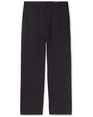 NN07 Paw 1089 Straight-Leg Cotton-Blend Twill Pants - Black